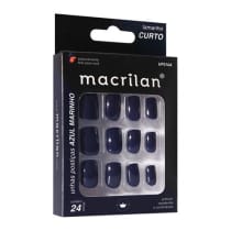 Imagem do produto Macrilan Tamanho Curto Azul Marinho UP210A - Unhas Postiças (24 Unidades)