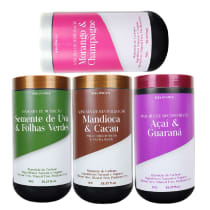 Kit Obliphica Cosméticos Cronograma Capilar Completo (4 Produtos)