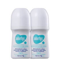 Kit Adorlys Natural Herbal - Desodorante Roll-on 2x70g