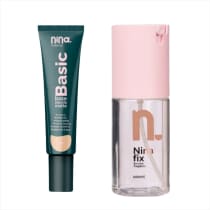 Imagem do produto Kit Nina Makeup Base Líquida Basic Cor1+Bruma Fixadora Fix