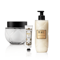 Imagem do produto Combo O.U.i: Sabonete Líquido Jardin de Grasse 400ml + Creme para Mãos Jardin de Grasse 30g + Crème Riche  L’Amour-Esse 142 200g