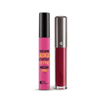 Kit Máscara de Cílios Divina Preté Volume Alonga Curva e Define + Batom Líquido Supermate Vinheli