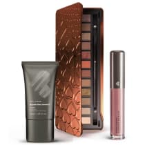 Kit Paleta Adoro Bronzes + Primer Instamatte + Batom Líquido Supermate Metálico Nudeluz