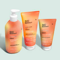 Combo Glow: Esfoliante Corporal 150g + Loção Iluminadora 180ml + Loção Hidratante Desodorante 400ml