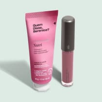 Combo Make e Cuidados: Creme Hidratante para Mãos Romã + Batom Líquido Supermate Rosetali
