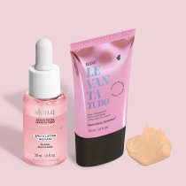 Combo Levanta Tudo: Sérum Facial Skin.q 30ml + Base Líquida Cor 01F 30ml