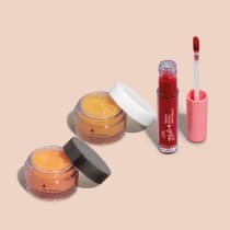 Combo Gloss Labial Framboesa 7 Belo 4ml + Esfoliante Labial 8g + Balm Labial 8g