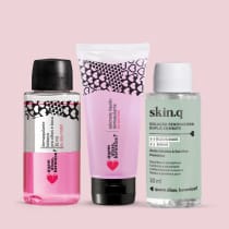 Combo Sabonete Demaquilante 30ml + Demaquilante Bifásico 30ml + Solução Renovadora 30ml