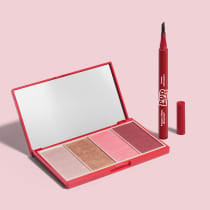 Combo QDB Pod Delas: Palette Multifuncional 14,2g + Caneta Delineadora Preto 1,2ml