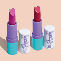 Combo QDB Divertida Make! Batom Cremoso: Rosa Radiante 3,5g + Lilás Contagiante 3,5g