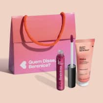 Combo Presente: Hidra Creme para Mãos 30g + Batom Líquido Malva Finérrimo 5ml + Sacola para Presente