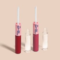 Combo Batom Duo QDB 7Belo: Gloss Rosa Único 8ml + Vermelho Exclusivo 8ml
