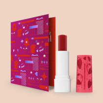 Combo Presente Natal: Balm Labial Vermelho Morango Tango 3,5g + Cartão Presente QDB