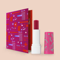 Combo Presente Natal: Balm Labial Rosa Melancia Fantasia 3,5g + Cartão Presente QDB