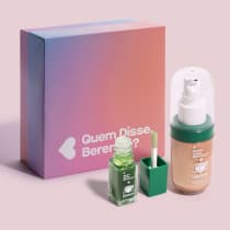 Combo Presente Natal QDB e Guaraná Antarctica: Blush Líquido 6,8ml + Iluminador Líquido Rosto e Corpo 30ml + Caixa de Presente M