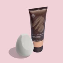 Combo Base Líquida Supermate Cor 05Q 30ml + Esponja Para Maquiagem