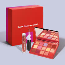 Imagem do produto Combo Presente Make Camaleoa: Paleta de Sombras 12g + Batom Líquido Marronli 4ml + Caixa de Presente