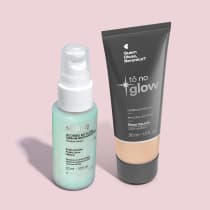 Imagem do produto Combo Base Líquida Tô no Glow Cor 100F 30ml + Sérum Facial Restaurador Acordei no Glow 30ml