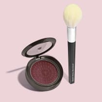 Imagem do produto Combo Blush Compacto Malva Amoratin 2g + Pincel Para Pó e Blush