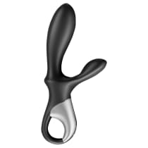 Imagem do produto Vibrador Estimulador Anal em Silicone com 12 Modos de Vibração Função Aquecimento App Interativo - Satisfyer Heat Climax