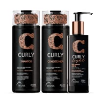 Imagem do produto Combo Curly Light: Shampoo 300ml + Condicionador 300ml + Curly Light 250ml