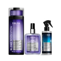 Imagem do produto Combo Truss Blond revolution: Shampoo 300ml + Finalizador 100ml + Spray Uso Obrigatório; 260ml