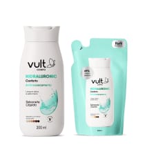 Imagem do produto Combo Vult Corpo: Sabonete Líquido Antiressecamento Hidraluronic Conforto 200ml + Refil 200ml