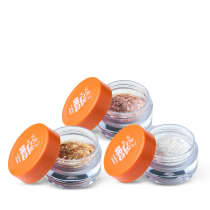 Imagem do produto Combo Ecoglitter Vult Colors: Bloquinho Dourado 1g + Chuva de Prata 1g + Prata Paetê 1g