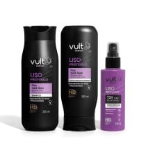 Imagem do produto Combo Rotina Liso Profundo: Shampoo 200ml + Condicionador 200ml + Spray Blindagem 100ml