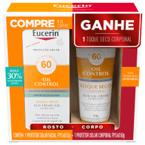 Kit Eucerin Sun Oil Control FPS 60 + Toque Seco Corporal (2 Produtos)
