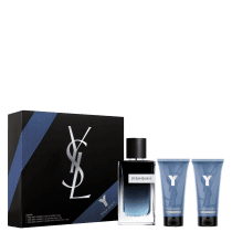 Kit Y Yves Saint Laurent Masculino - Eau de Parfum 100ml + Gel de Banho 50ml + Bálsamo Pós-Barba 50ml