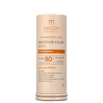 Adcos Fotoproteção Diária Stick FPS80 Bronze - Protetor Solar Facial com Cor 12g