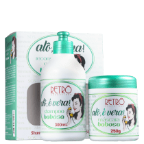 Kit Retrô Cosméticos Alô, É Vera! Babosa Tratamento (2 Produtos)