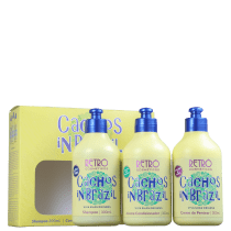 Kit Retrô Cosméticos Cachos In Brazil Trio (3 Produtos)