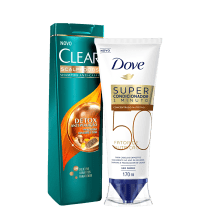 Kit Dove Clear + Limpeza & Hidratação (2 Produtos)