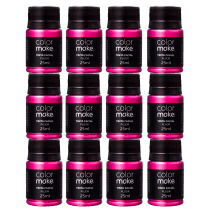 Kit Colormake Fluorescente Pink - Tinta Líquida 12x25ml