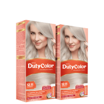 Kit DutyColor 12.11 Platinado Duo - Coloração Permanente (2 Unidades)
