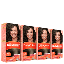 Kit DutyColor 4.0 Castanho Médio Full - Coloração Permanente (4 Unidades)
