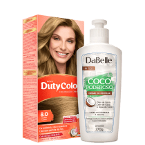 Kit DaBelle Hair DutyColor Coco Louro Claro (2 Produtos)