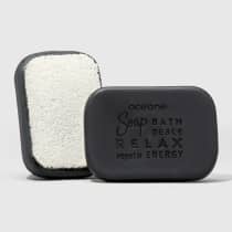 Charcoal Soap Sponge - Sabonete Vegetal de Carvão com Esponja 120g