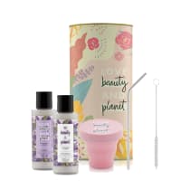 Kit Love, Beauty and Planet - Shampoo + Condicionador 100ml Smooth and Serene + Lata + Canudo de Inox + Copinho