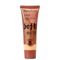 Ruby Rose Soft Matte 8 Bege - Base Líquida 29ml