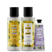 Kit Love, Beauty and Planet - Shampoo + Condicionador 100ml Hope and Repair + Creme de mãos Sooth and Serene