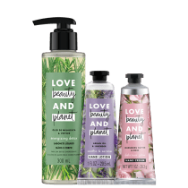 Kit Love, Beauty and Planet - Sabonete líquido Energizing Detox + Creme de mãos Soothe and Serene + Creme de mãos Delicious Glow