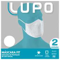 Kit Lupo Máscaras de Proteção (2 Unidades)