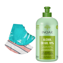 Kit Malwee Máscara & Álcool em Gel (3 Produtos)