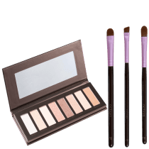 Kit Océane Paleta Nádia Tambasco Glow to Go + Pincéis para Sombra (4 Produtos)