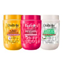 Kit DaBelle Hair Cronograma Capilar Lisos (3 Produtos)