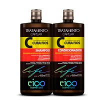 Kit Eico Life Cura Fios - Shampoo 450ml + Condicionador 450ml