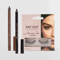 Kit Eyeliner Super Black + Eyeliner Golden Brown + Eyelashes Day Out Mariana Saad